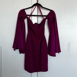 Michael Costello pink, sparkly dress. Worn once!